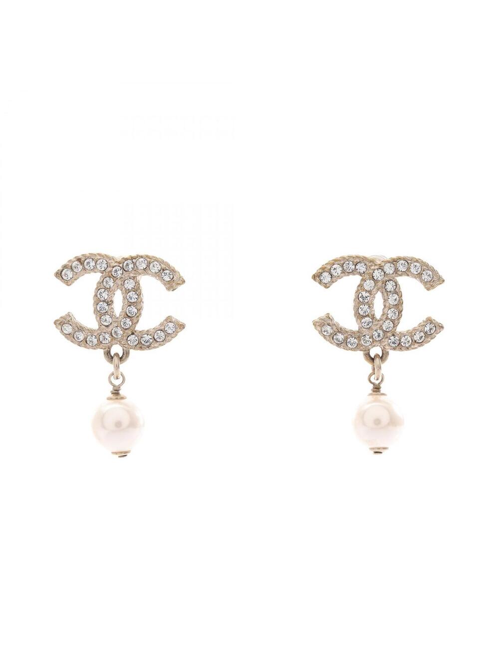 Chanel Coco Mark Pierced Earrings Gp #339390C86B